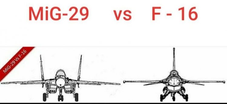 برسی و قیاس قابلیت های جنگنده شکاری بمب افکن اف ۱۶ فایتینگ فالکن با میگ ۲۹ فالکروم